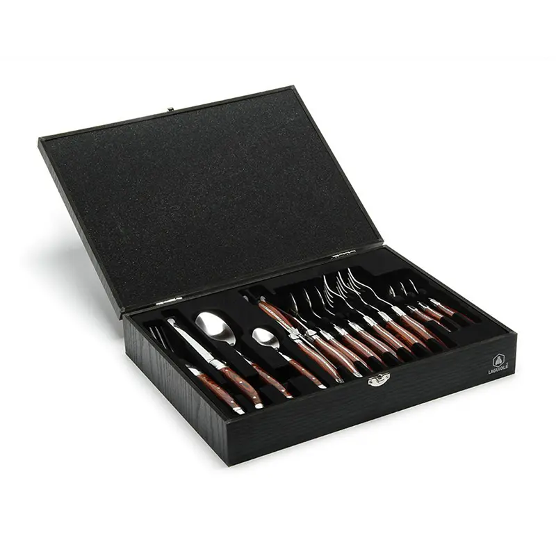 Set De Mesa X16 Piezas Laguiole, hojas acero 420 — vista destacada