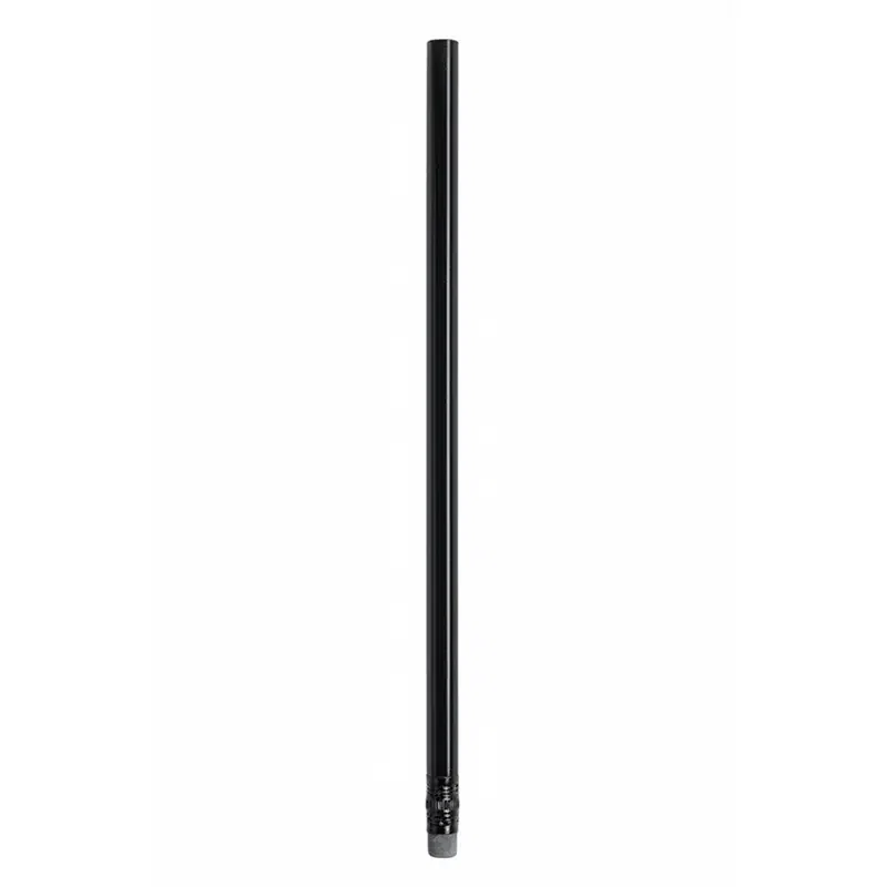 Lapiz Grafito Negro Con Goma madera, mina 2 mm