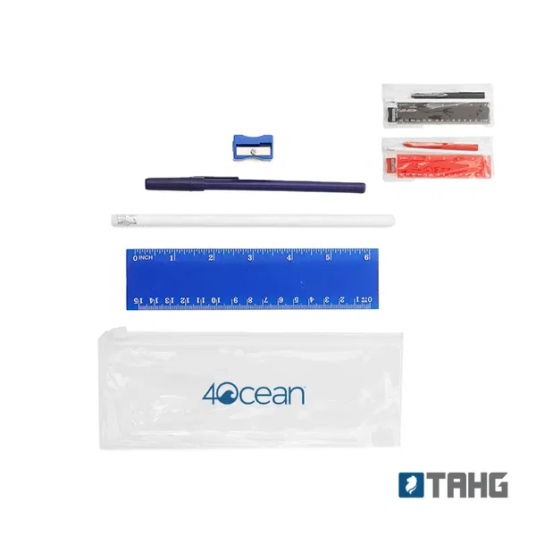Set Stationery Visibility plástico con cierre personalizado con logo empresa - Merchandising corporativo Chile