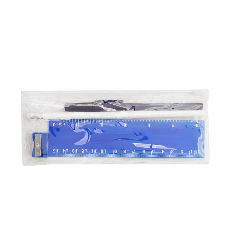 Set Stationery Visibility plástico con cierre