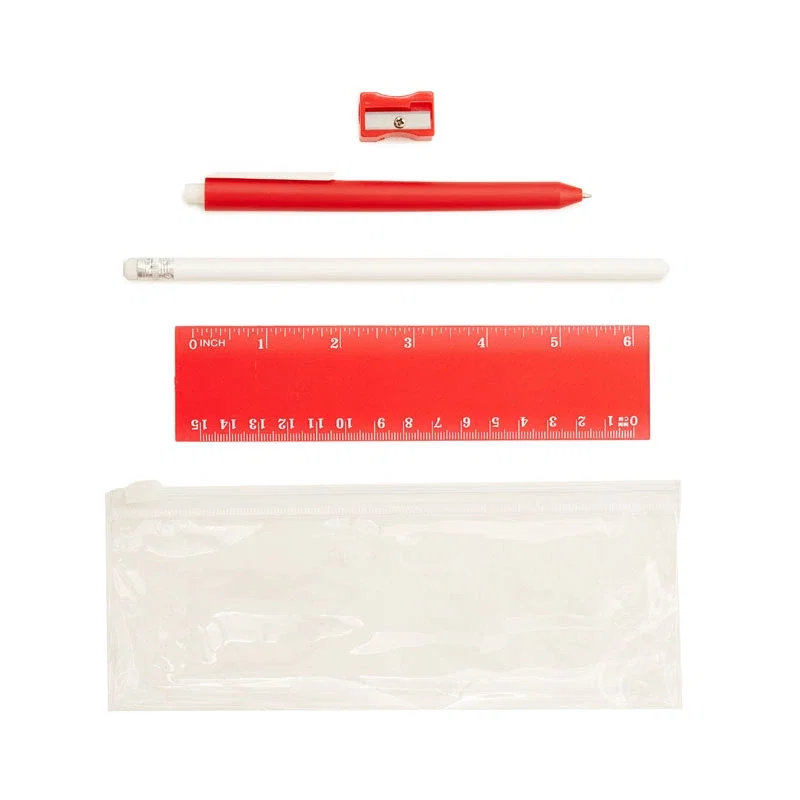 Set Stationery Visibility plástico con cierre