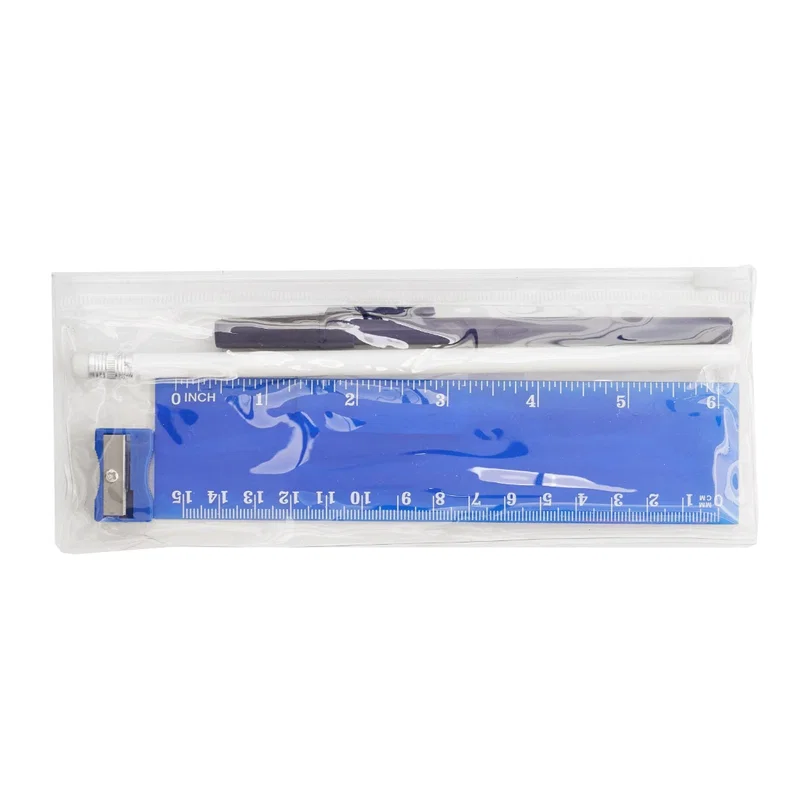 Set Stationery Visibility plástico con cierre Set Stationery Visibility plástico con cierre