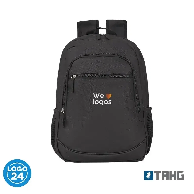 Mochila Avenue compartimento 15,6, 100% poliéster personalizado con logo empresa - Merchandising corporativo Chile