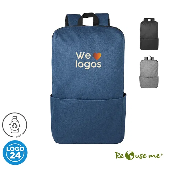Mochila Root 14L plástico reciclado personalizado con logo empresa - Merchandising corporativo Chile