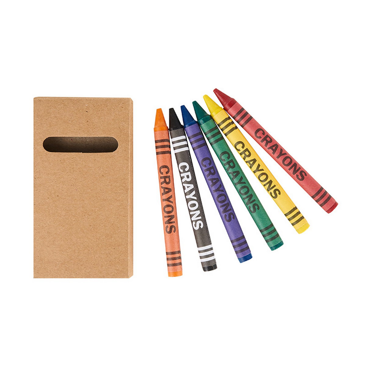 Set De Crayones X6 Unidades cartulina kraft — vista destacada