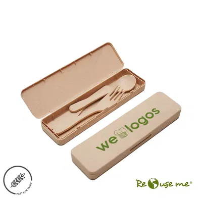 Set de Cubiertos Bone personalizado con logo empresa - set de cubiertos corporativo Chile