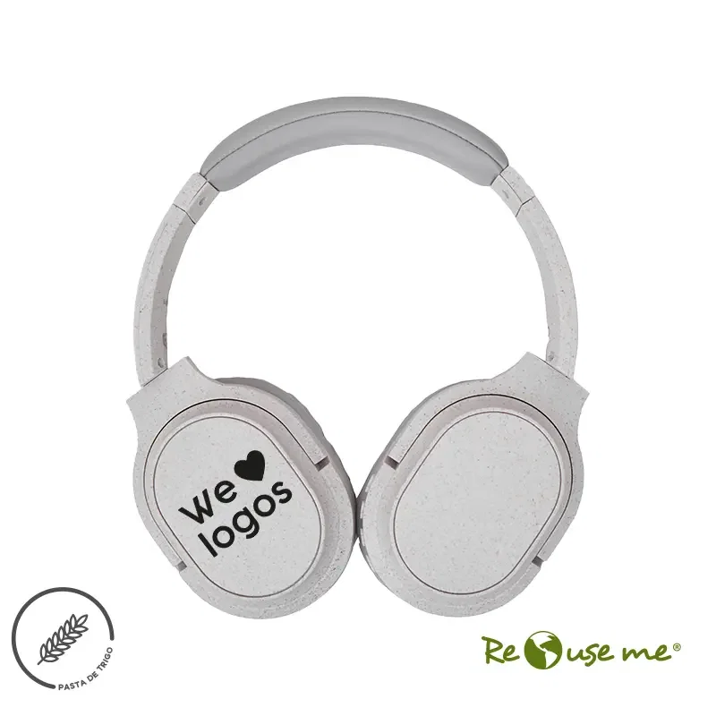 Auriculares Demo 450mAh plástico rígido personalizado con logo empresa - Tecnología corporativo Chile