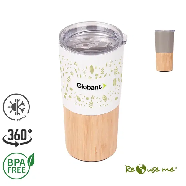 Mug Branch 600 ml acero inoxidable personalizado con logo empresa - Tazas y Mugs corporativo Chile