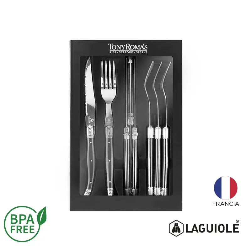 Set De 8 Cubiertos Laguiole 8 piezas acero 420 Set De 8 Cubiertos Laguiole 8 piezas acero 420