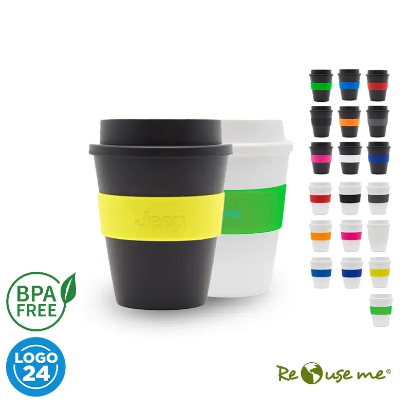 Mug Express Cup 350 ml plástico personalizado con logo empresa - Vasos corporativo Chile