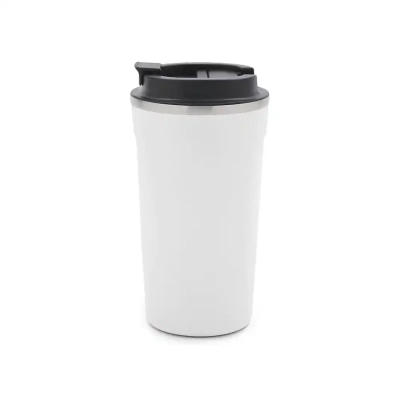 Mug Oslo tapa plástico borde metálico