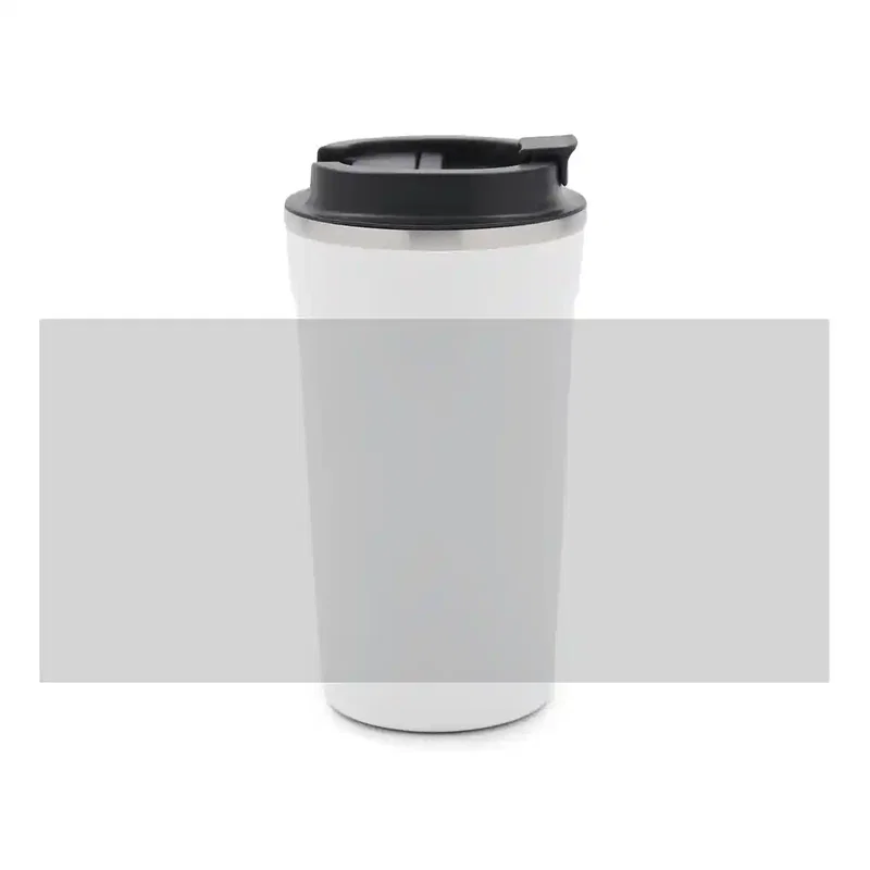 Mug Oslo tapa plástico borde metálico