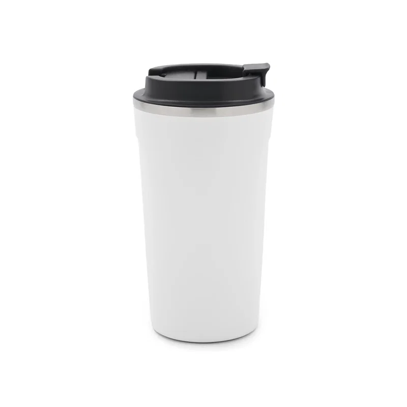 Mug Oslo tapa plástico borde metálico