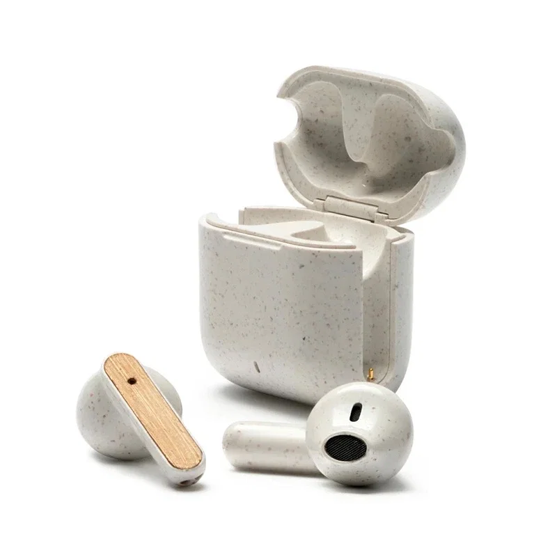 Auriculares Tremor pasta de trigo, inserto madera