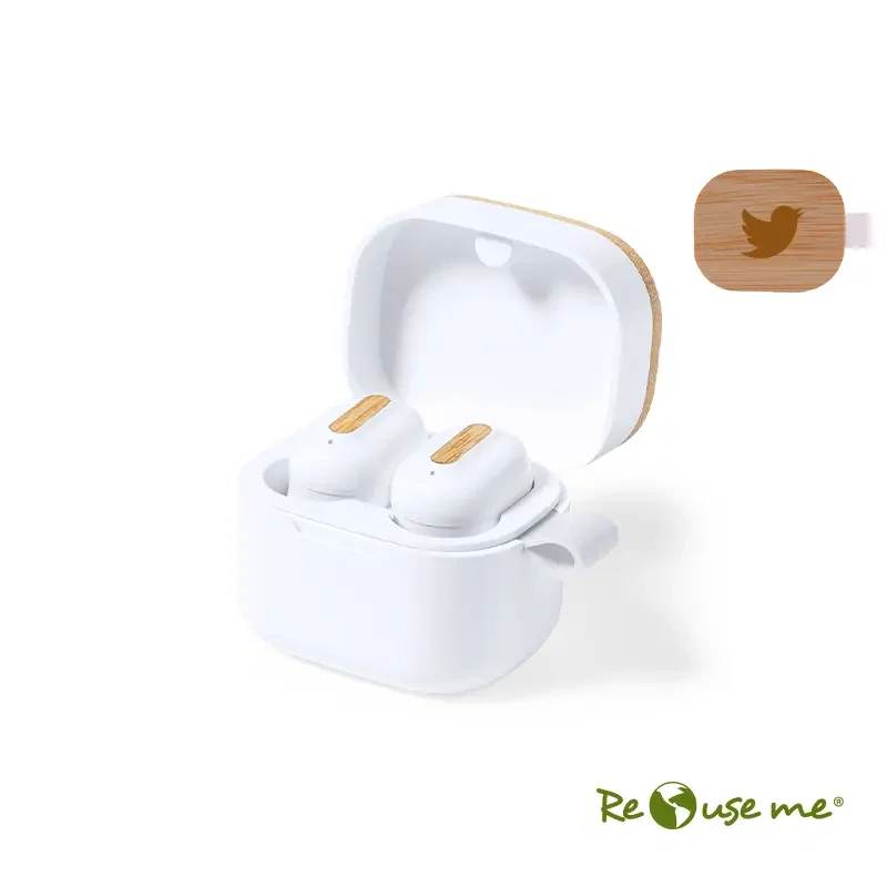 Auriculares Tempo 300 mAh Bluetooth 5.3 personalizado con logo empresa - Audífonos corporativo Chile