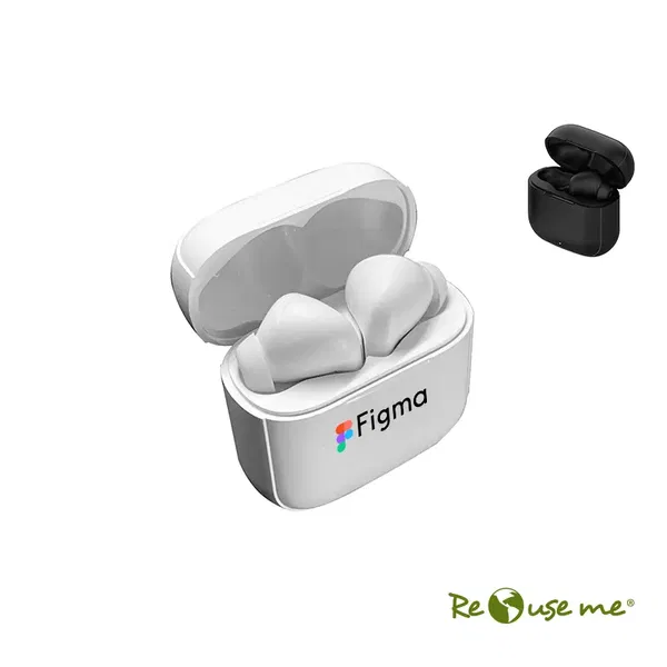 Auriculares Clean Bluetooth 5.3 plástico rígido personalizado con logo empresa - Tecnología corporativo Chile