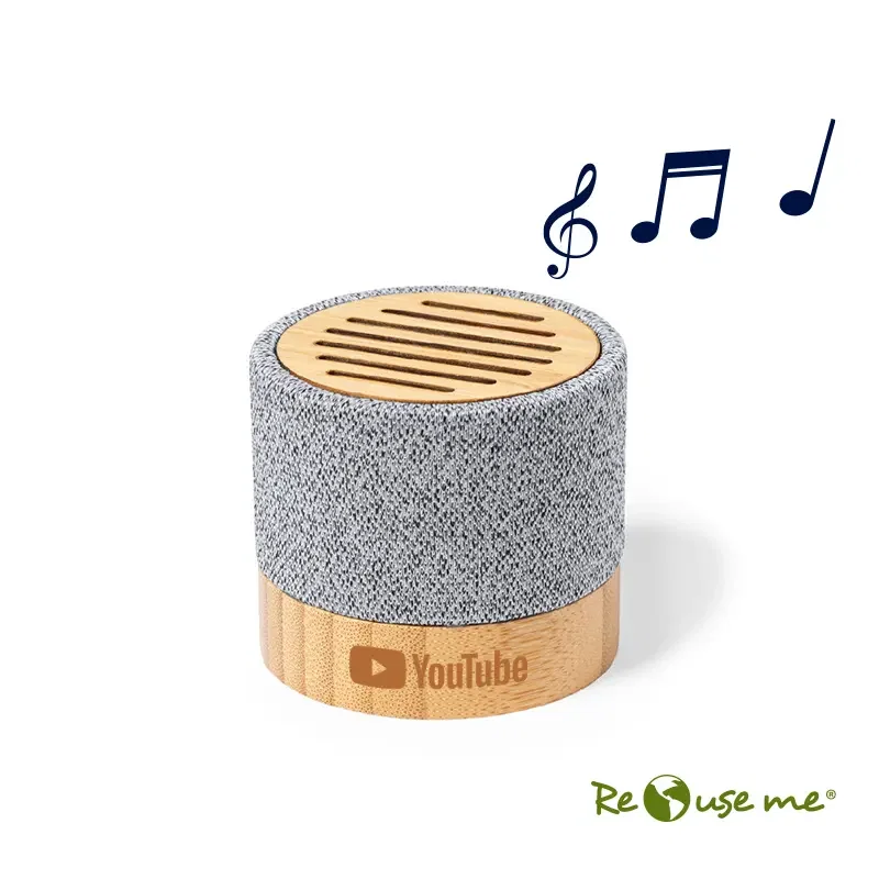 Parlante Pulse bambú y plástico reciclado Parlante Pulse bambú y plástico reciclado