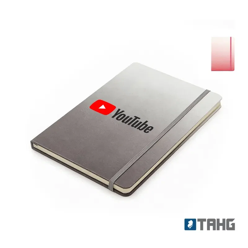 Cuaderno Balayage cierre elástico personalizado con logo empresa - Merchandising corporativo Chile