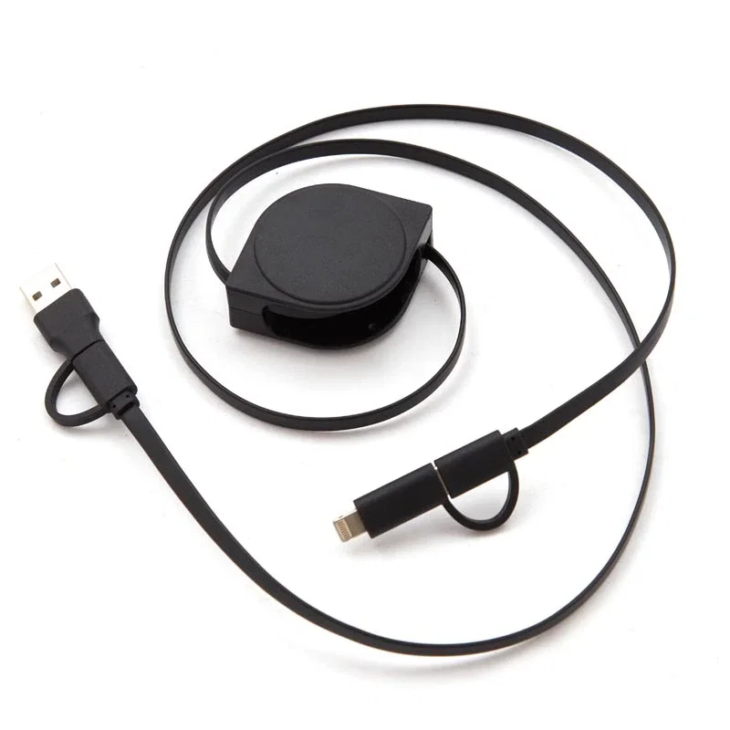 Cable 4 En 1 Snail enrollable 100 cm