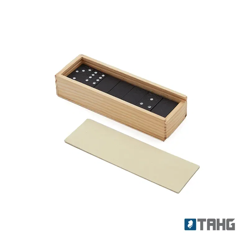 Juego Domino fichas MDF caja madera