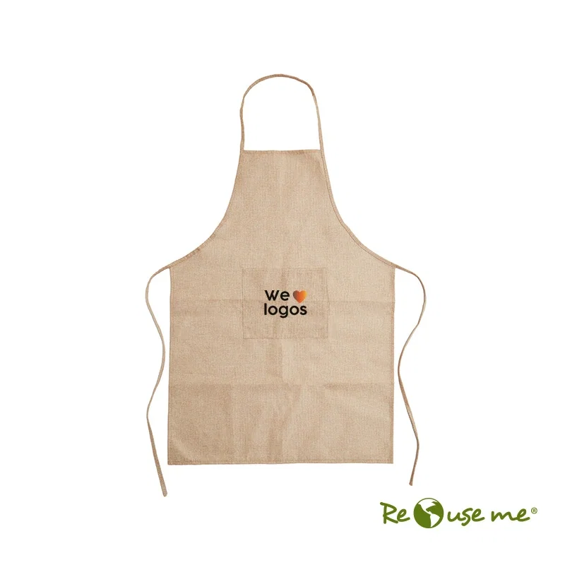 Delantal Jute jute laminada con TNT personalizado con logo empresa - Merchandising corporativo Chile
