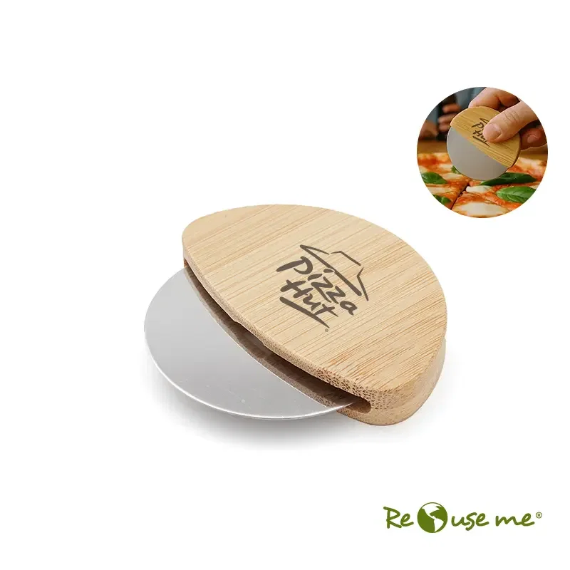 Corta Pizza Mass cuchilla acero inoxidable 430 personalizado con logo empresa - Merchandising corporativo Chile