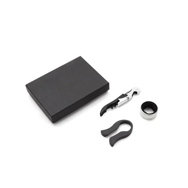 Set Burdeos metal y plástico personalizado con logo empresa - Merchandising corporativo Chile