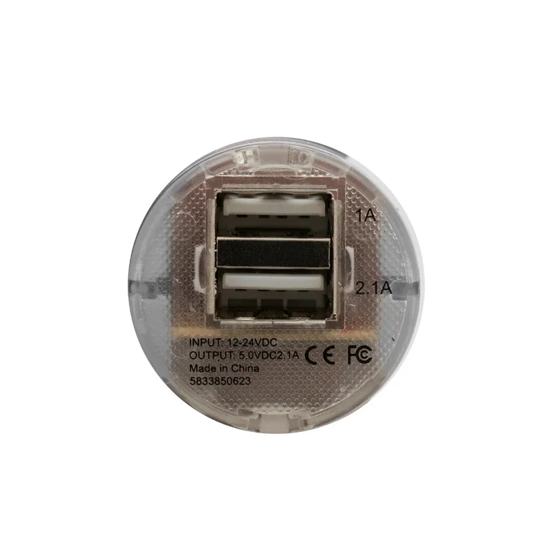 Usb Car Charger 2 puertos, 5.0VDC 2.1A