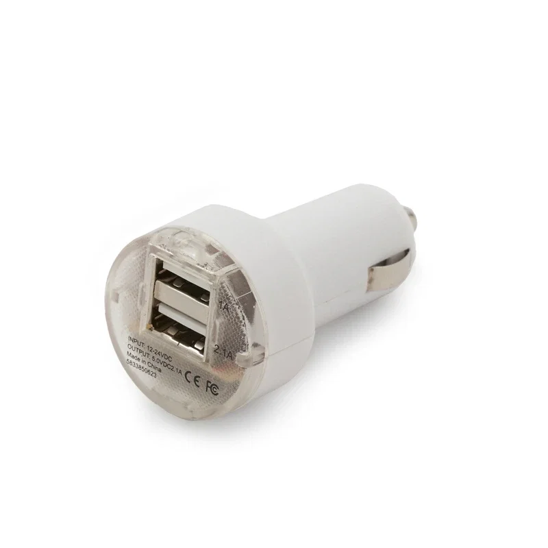 Usb Car Charger 2 puertos, 5.0VDC 2.1A