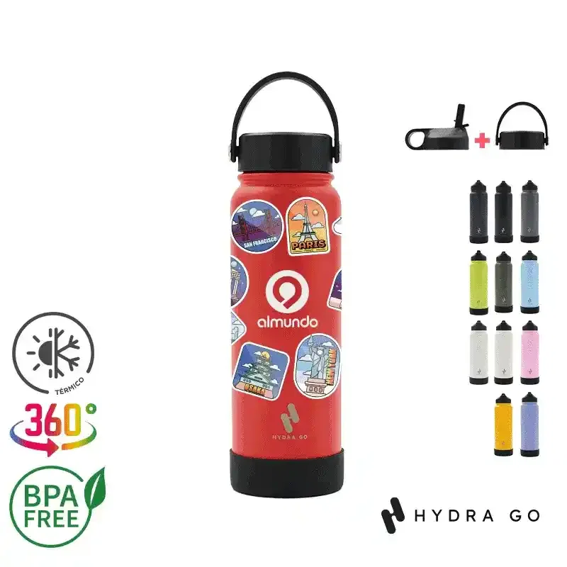 Botella Hydrago 1000 Ml acero inoxidable 18/8 Botella Hydrago 1000 Ml acero inoxidable 18/8
