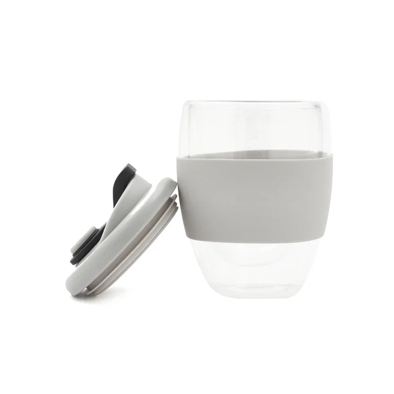 Mug Java vidrio borosilicato doble pared