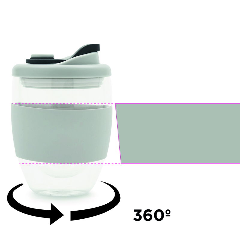 Mug Java vidrio doble pared