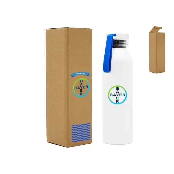 Caja Para Botellas cartón Kraft 27.7x8x8 cm personalizado con logo empresa - Bolsas para Botellas corporativo Chile