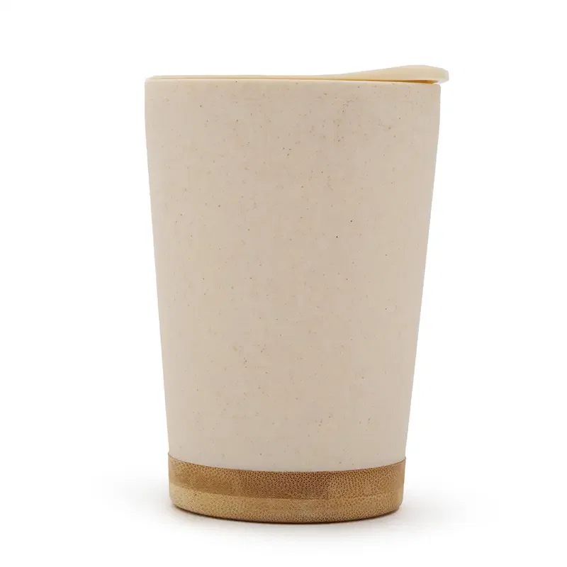 Mug Wave plástico y base de bambú