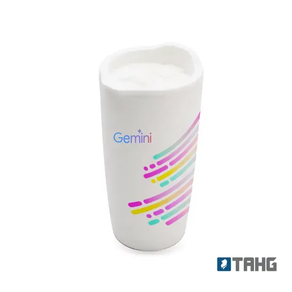 Mug Daytona 600 ml plástico personalizado con logo empresa - Mugs con Tapa corporativo Chile