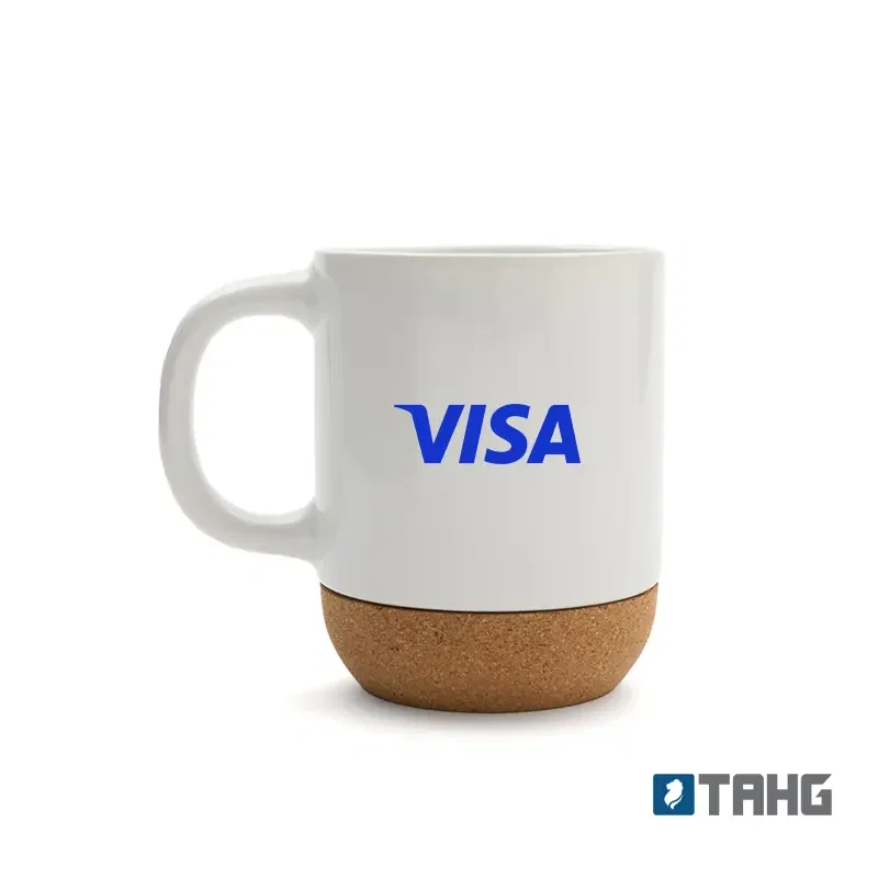 Mug Double cerámica con base corcho Mug Double cerámica con base corcho