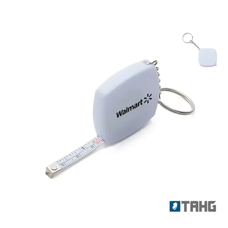 Cinta Métrica Flat plástico rígido retráctil personalizado con logo empresa - Merchandising corporativo Chile