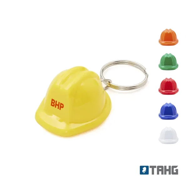 Llavero Helmet plástico rígido personalizado con logo empresa - Merchandising corporativo Chile