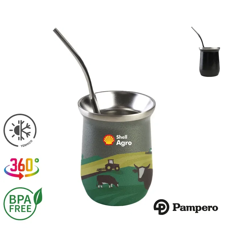 Mate Origen C/Bombilla Pampero acero inoxidable Mate Origen C/Bombilla Pampero acero inoxidable