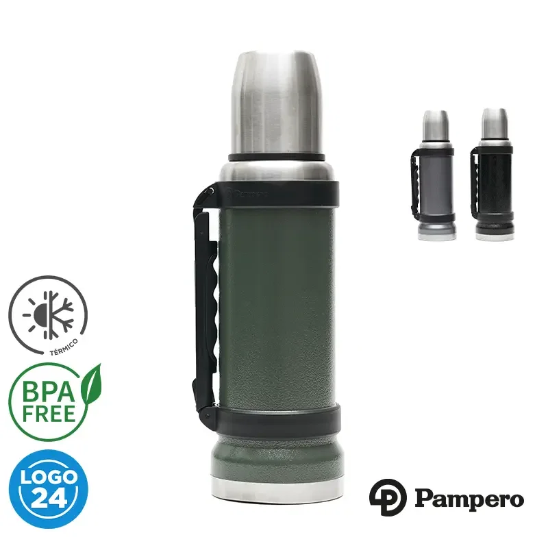 Termo Iguazú Pampero 1,1 L acero inoxidable