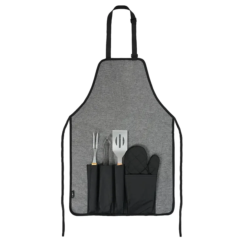 Set Bbq Delantal Grill policanvas