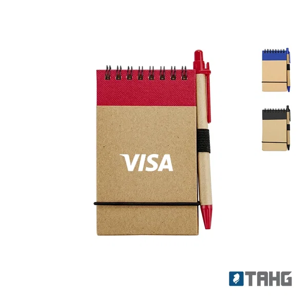 Anotador Vertical 50 hojas rayadas personalizado con logo empresa - Merchandising corporativo Chile