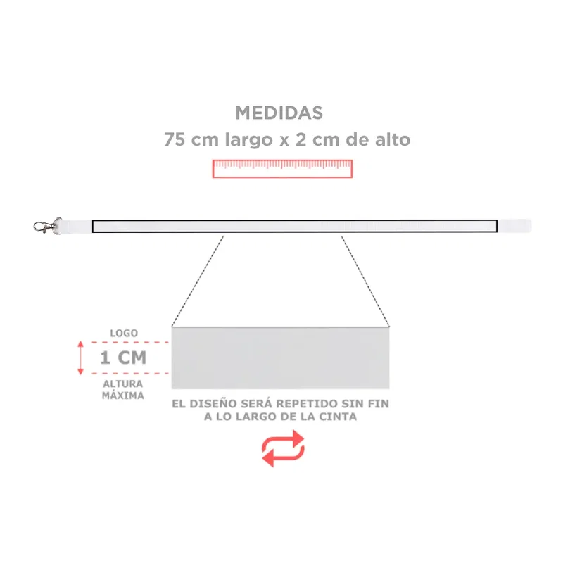 Lanyard Pass mosquetón metálico giratorio