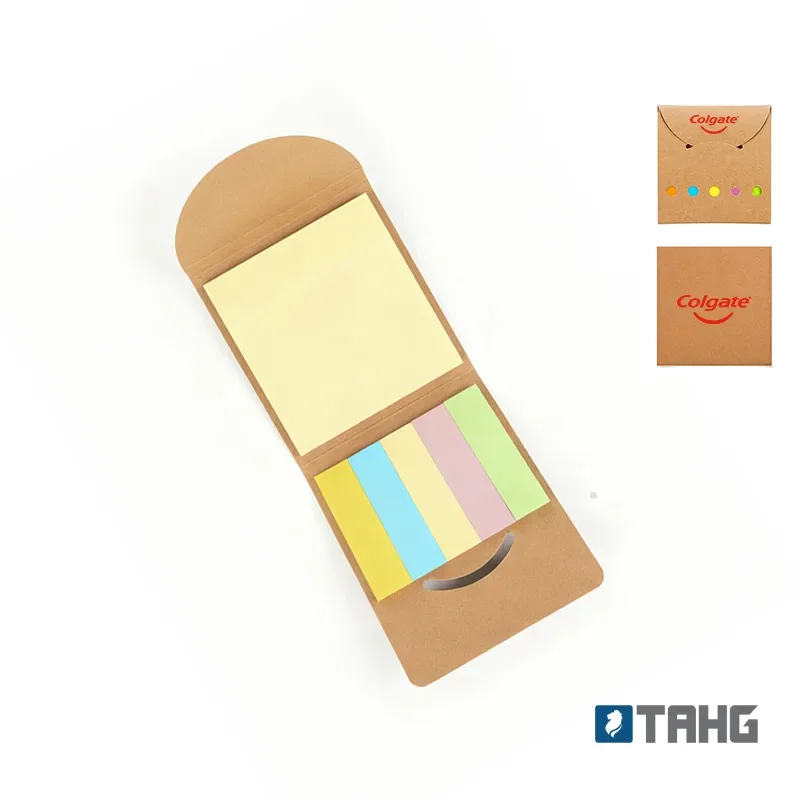 Set Memo Dots papel kraft, bloc adhesivo Set Memo Dots papel kraft, bloc adhesivo