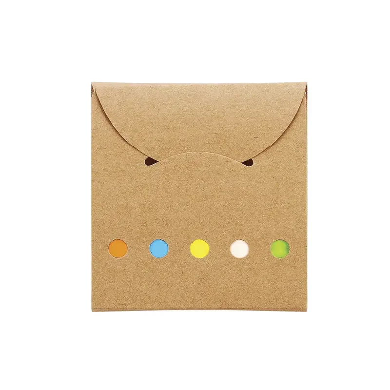 Set Memo Dots cartón kraft y notas adhesivas