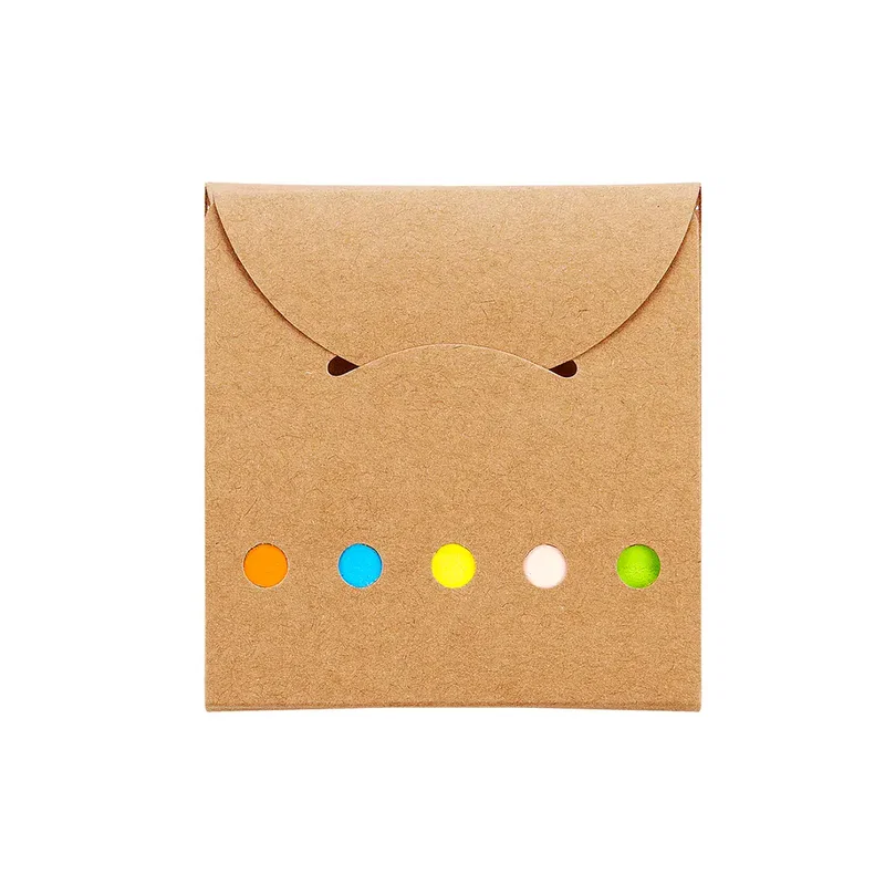 Set Memo Dots cartón kraft y notas adhesivas