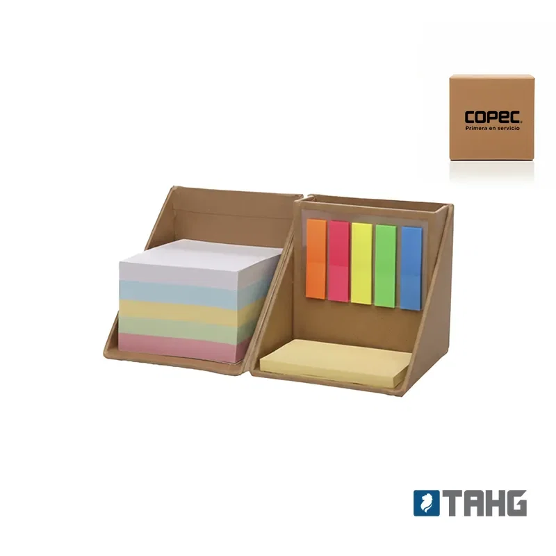 Set Memo Cube 500 hojas cartón Set Memo Cube 500 hojas cartón personalizado con logo empresa - Notas Adhesivas corporativo Chile