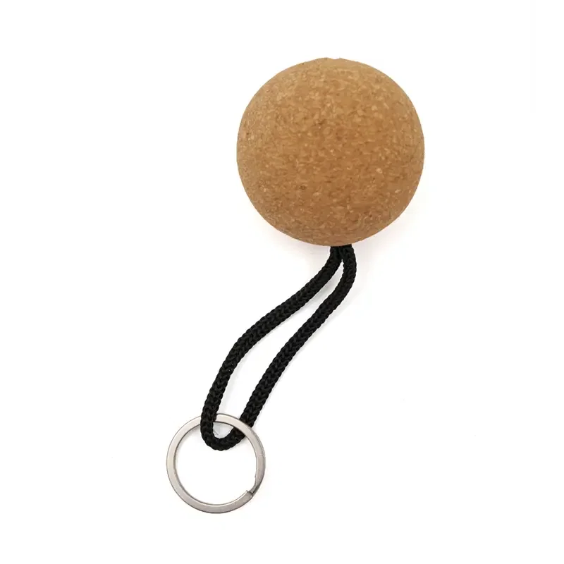 Llavero Floating corcho y aro inox
