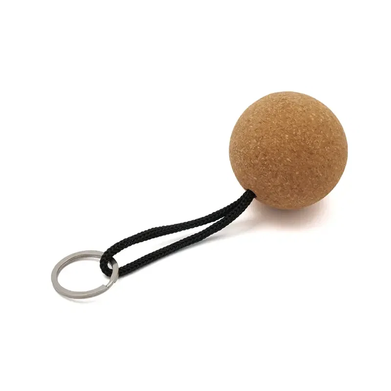 Llavero Floating corcho y aro inox