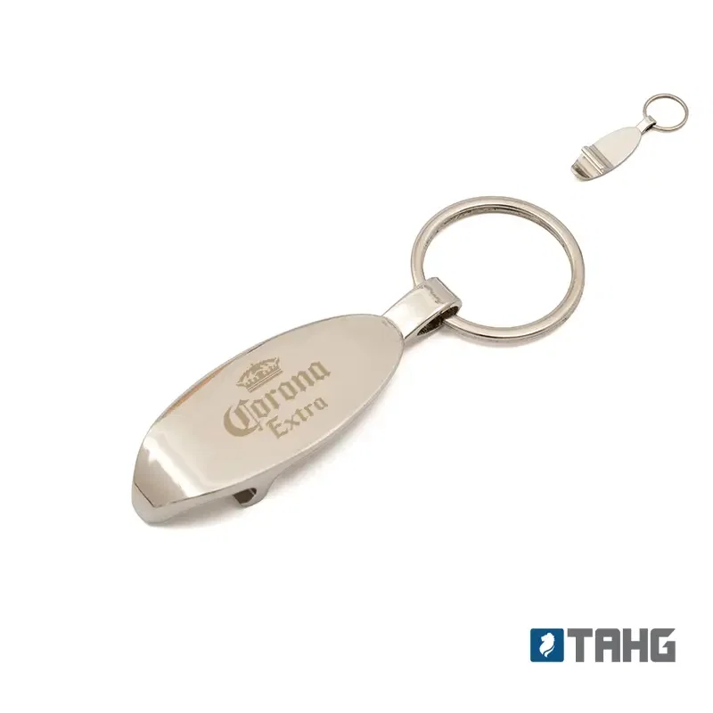 Llavero Destapador Hopper aleación de zinc personalizado con logo empresa - Llaveros corporativo Chile